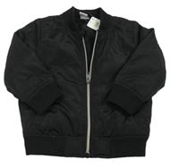 Nové - Černý šusťákový zateplený bomber Lindex