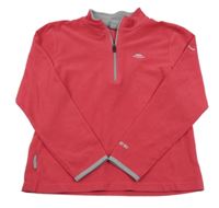 Růžová fleecová funkční mikina s logem Trespass