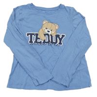 Modré triko s medvědem ovs