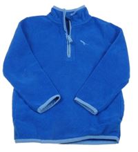 Modrá fleecová mikina s výšivkou Nutmeg