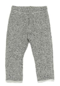 Šedé melírované pletené thermo tepláky H&M