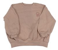 Starorůžová oversize mikina s potiskem George