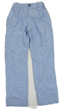 Světlemodré melírované chino kalhoty H&M
