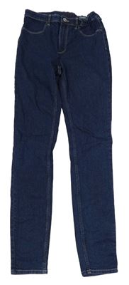 Tmavomodré skinny rifle H&M