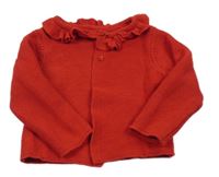 Červené svetrové bolerko s volánky Matalan