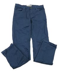 Tmavomodré skinny rifle 