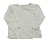 Světlešedé triko s motýlky Topomini