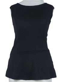 Dámský černý peplum halenkový top C&A