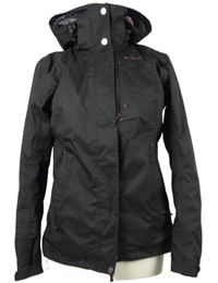 Dámská černá šusťáková podzimní outdoorová bunda s kapucí Quechua 