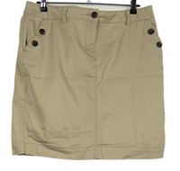 Dámská béžová plátěná sukně George 