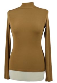 Dámské pískové žebrované triko H&M