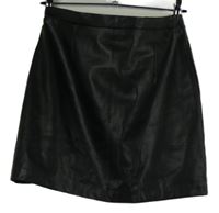 Dámská černá koženková sukně River Island 