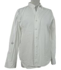 Dámská bílá halenka s rolovacími rukávy Opus 