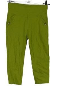 Dámské limetkové capri legíny