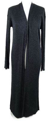 Dámský tmavomodrý třpytivý svetrový dlouhý cardigán Esprit 