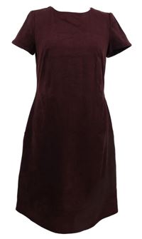 Dámské vínové sametové šaty Esprit 