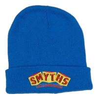 Modrá pletená čepice s logem Smyths