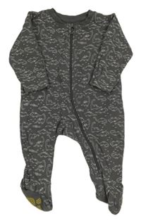 Šedý overal s dinosaury 