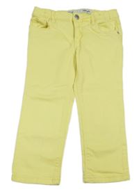 Žluté plátěné capri kalhoty Denim Co.