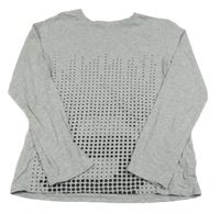 Světlešedé triko s puntíky 