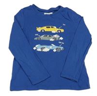 Tmavomodré triko s auty Impidimpi