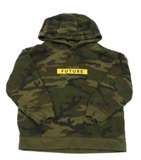 Army mikina s nápisem a kapucí Primark