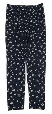 Tmavomodré legíny s květinami M&S