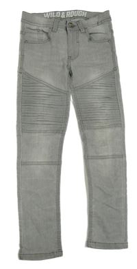 Šedé skinny elastické rifle Dopodopo