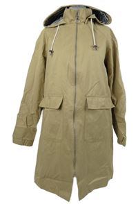 Dámská béžová šusťáková parka s kapucí Papaya