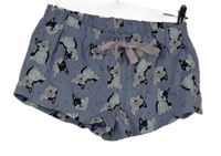 Dámské levandulové pyžamové kraťasy s pejsky