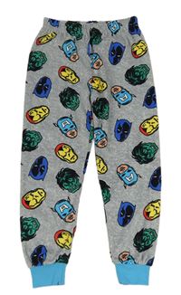 Šedé plyšové pyžamové kalhoty - Avengers Primark