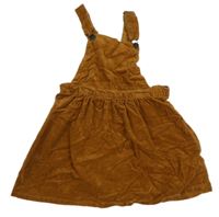 Medové manšestrové laclové šaty H&M