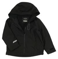 Černá šusťáková jarní bunda s kapucí Primark