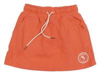 Korálová tepláková sukně s potiskem Yigga