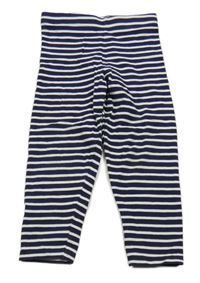 Tmavomodro-bílé pruhované legíny Nutmeg