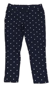 Tmavomodré puntíkaté tregíny Nutmeg