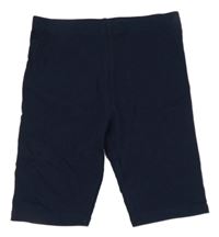 Tmavomodré žebrované elastické kraťasy Topolino