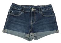 Tmavomodré riflové kraťasy C&A