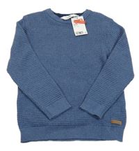 Nové - Modrý strukturovaný svetr H&M