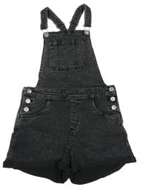 Černé riflové laclové kraťasy H&M