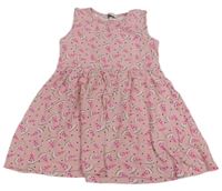 Růžová šatová tunika s melouny Primark 
