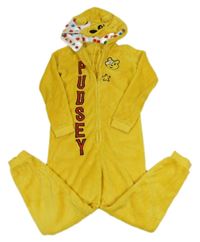 Žlutá chlupatá kombinéza s kapucí - Pudsey George
