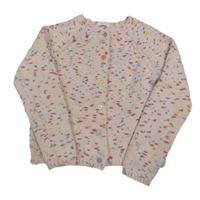 Světlerůžovo-barevný propínací svetr Next