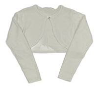 Smetanové třpytivé svetrové bolerko 