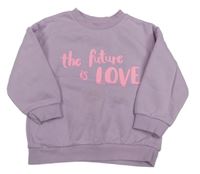 Lila mikina s nápisem F&F