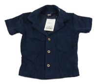 Nové - Tmavomodrá froté košile Next 