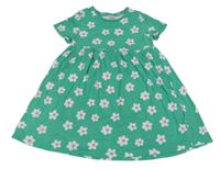 Zelené kytičkované bavlněné šaty Primark 