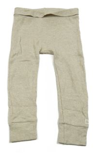 Béžové žebrované tepláky George 