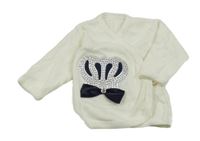 Bílé zavinovací triko s korunkou