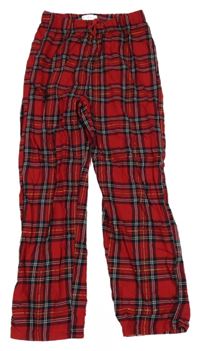 Červené kostkované pyžamové kalhoty zn MNG 